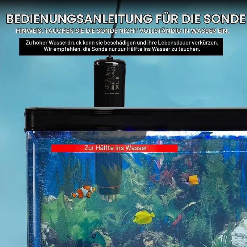 7-in-1 WiFi-Smart-Wasserqualitätssonde Echtzeit-Überwachung von pH-Wert | Temperatur | TDS | EC | Sa