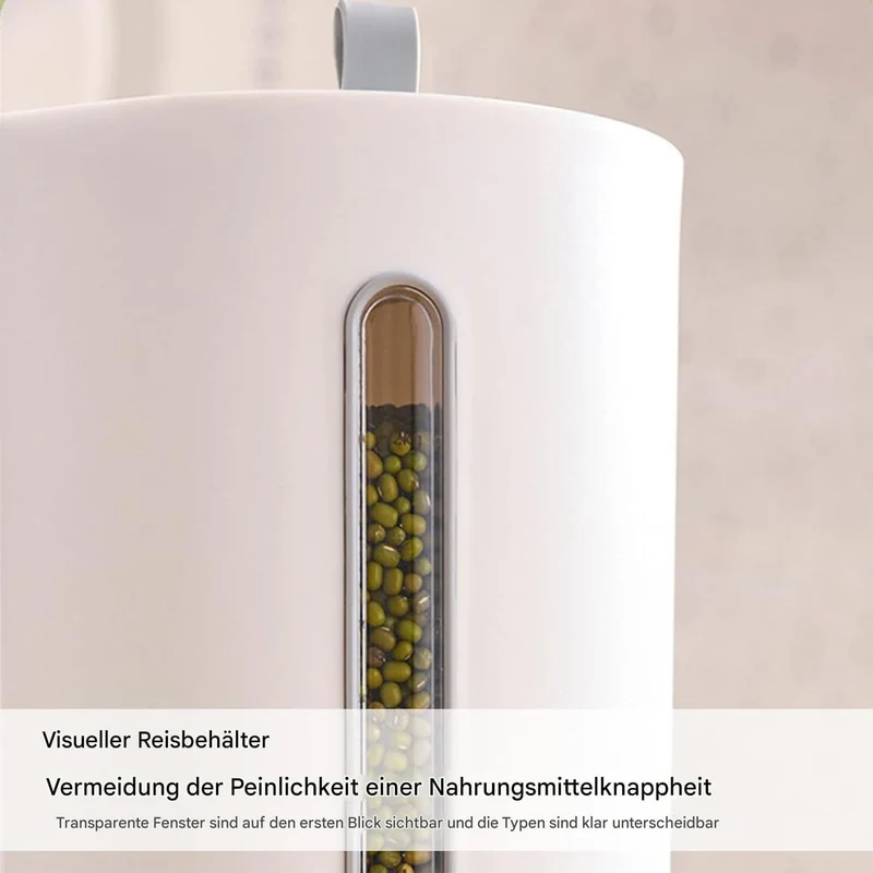 Küchen Reis Spender,5 Kg Versiegelter Haushalts Lebensmittelbehälter Für Trockenvorräte,2-Fach Getre