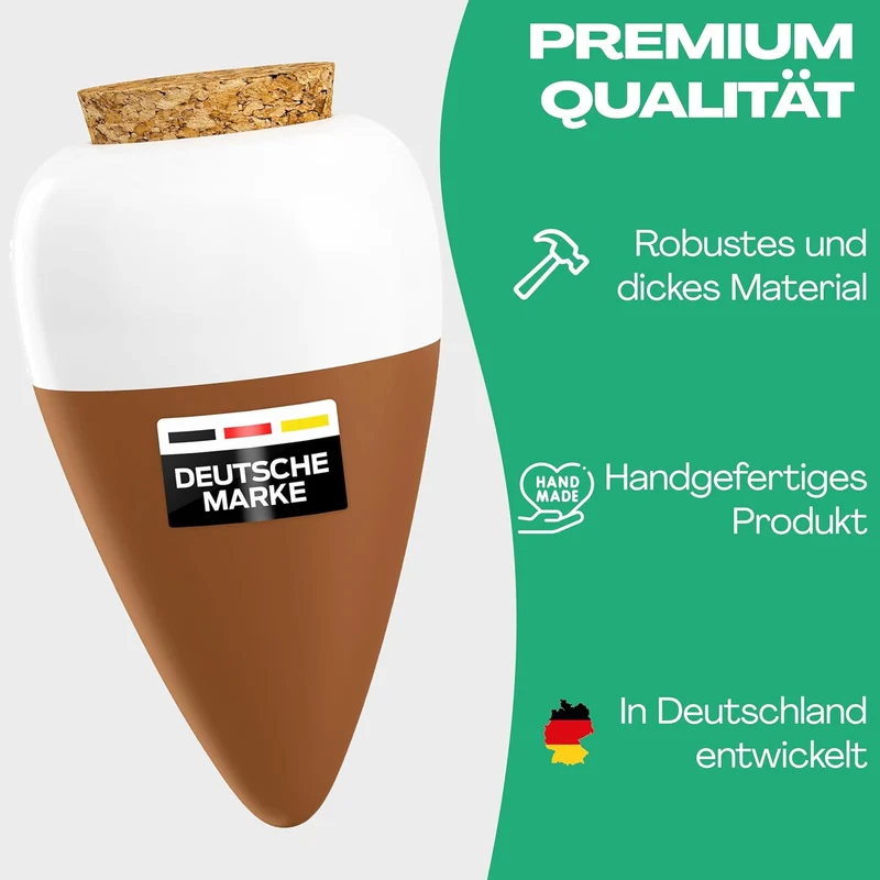 Netrox Bewässerungskegel aus Ton – 1x 750ml – ideal im Urlaub, bis 14 Tage – automatische Pflanzenbe