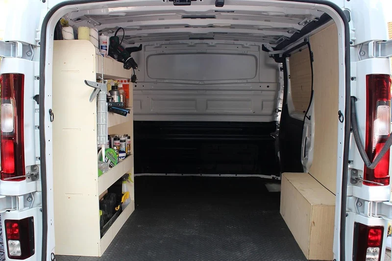 Vanify - Kompatibel mit Opel VIVARO L2 2014-19 Fahrzeugeinrichtung Fahrzeugregale, Fahrerseite hinte