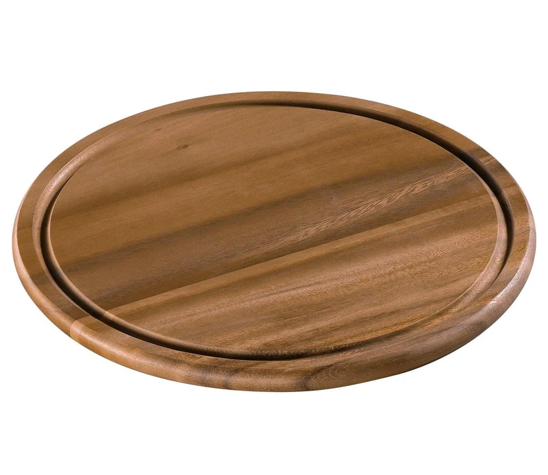 Zassenhaus Käse-/Steakplatte Akazienholz Masse: H: 1,5 cm D: 30 cm, 055078, Holz