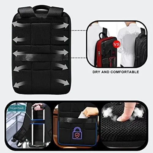 ZINZ 13 14 15 16 Zoll Schlank und Erweiterbar Laptop Rucksack Wasserdicht Notebook Tasche für Männer
