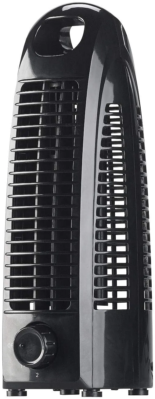 Sichler Haushaltsgeräte Kleiner Turmventilator: Turm-Tischventilator VT-110 mit 2 Geschwindigkeits-S