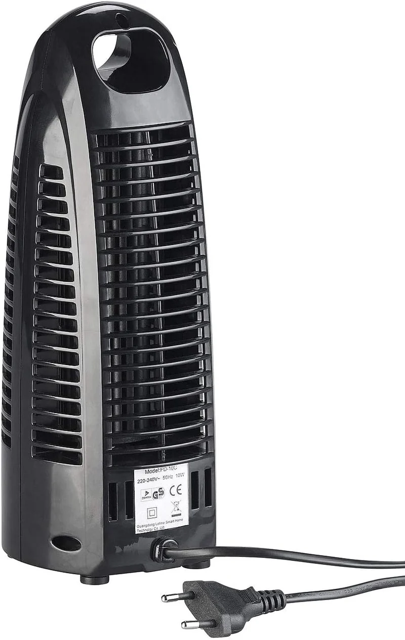 Sichler Haushaltsgeräte Kleiner Turmventilator: Turm-Tischventilator VT-110 mit 2 Geschwindigkeits-S
