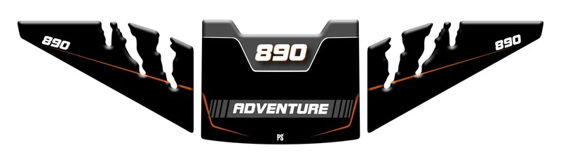 Paraserbatoio.it Aufkleber mit 3D-Effekt, Tankschutz aus Harz, kompatibel mit PS KTM 890 Adventure -