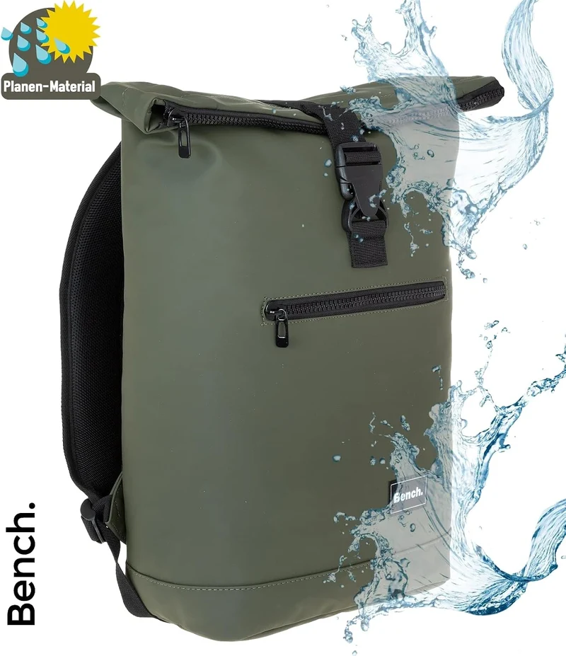 Sieber Rucksack Kurierrucksack Bench Hydro Plane Roll-Top backpack Laptoprucksack A4 wetterfest Dame