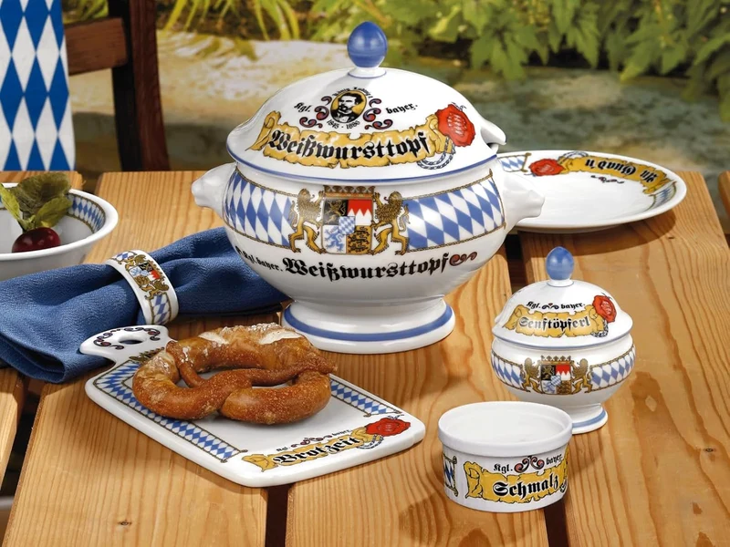Seltmann Weiden 001.461486 Compact Bayern - Salz- und Pfefferstreuer-Set - Porzellan