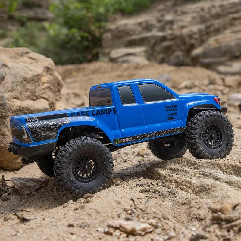Axial RC Truck 1/24 SCX24 Base Camp 4x4 Rock Crawler Brushed RTR (Alles, was zum Laufen benötigt Wir