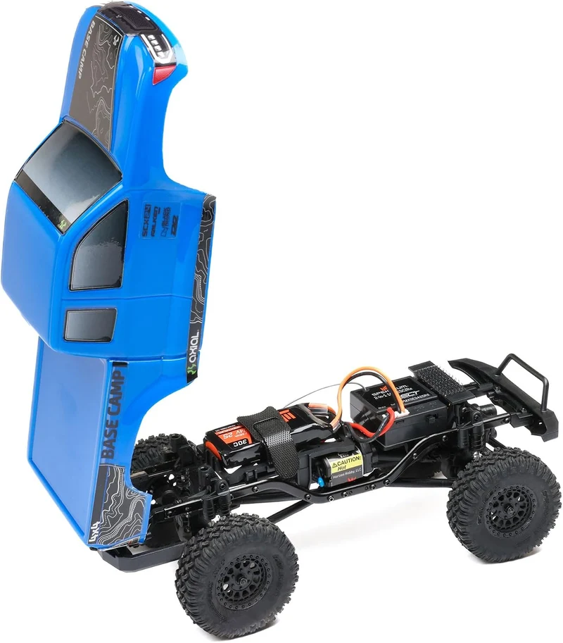 Axial RC Truck 1/24 SCX24 Base Camp 4x4 Rock Crawler Brushed RTR (Alles, was zum Laufen benötigt Wir