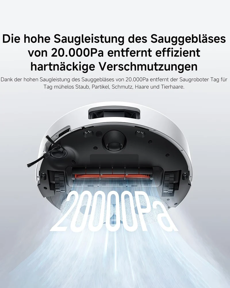 XIAOMI Robot Vacuum 5 Saugroboter - mit Wischfunktion & Staubsauger Roboter, staubsaugroboter，dToF S
