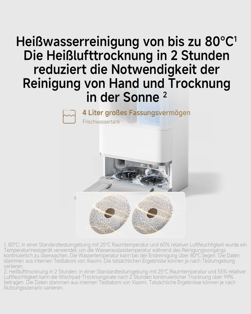 XIAOMI Robot Vacuum 5 Saugroboter - mit Wischfunktion & Staubsauger Roboter, staubsaugroboter，dToF S