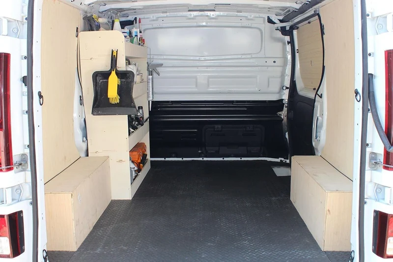 Vanify - Kompatibel mit Renault TRAFIC L2 2015+ Fahrzeugeinrichtung Fahrzeugregale, Fahrerseite vorn