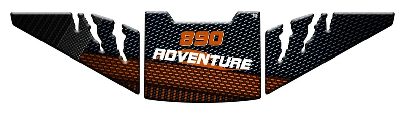 Aufkleber mit 3D-Effekt, Tankschutz aus Harz, kompatibel mit PS KTM 890 Adventure R - Tankpad und Se