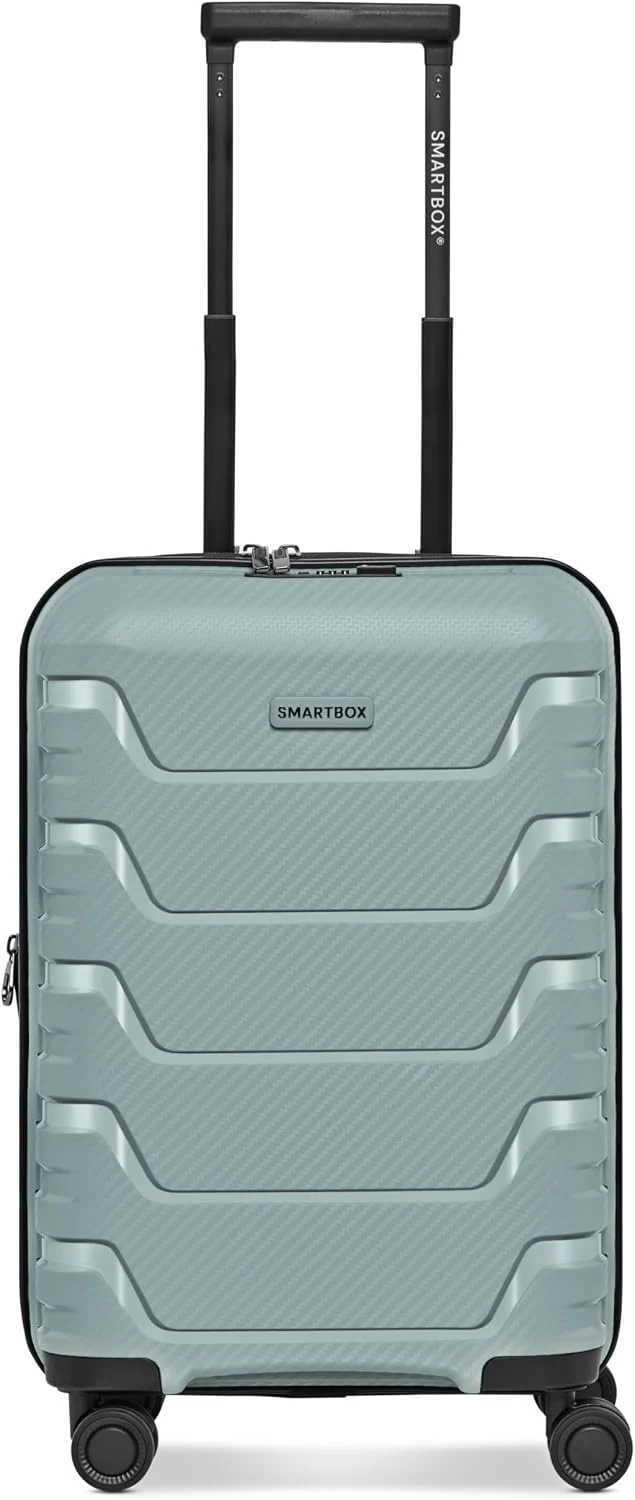 Smartbox Kabinenkoffer Erweiterbar 37x23x55 cm, 42–48L Handgepäck Koffer, Leichter Hartschalen Troll