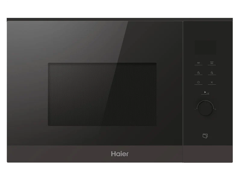 Haier SERIE 4 HWO38MG6HXB Einbaumikrowelle mit Grill/Nische 38 cm / 8 Leistungsstufen inkl. Grill, S