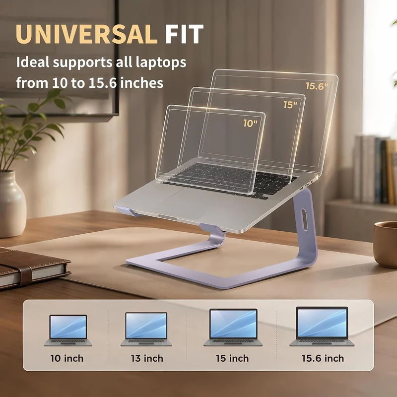 Orionstar Laptop-Ständer aus Aluminium, kompatibel mit Mac MacBook Air Pro 10 bis 15,6 Zoll Notebook