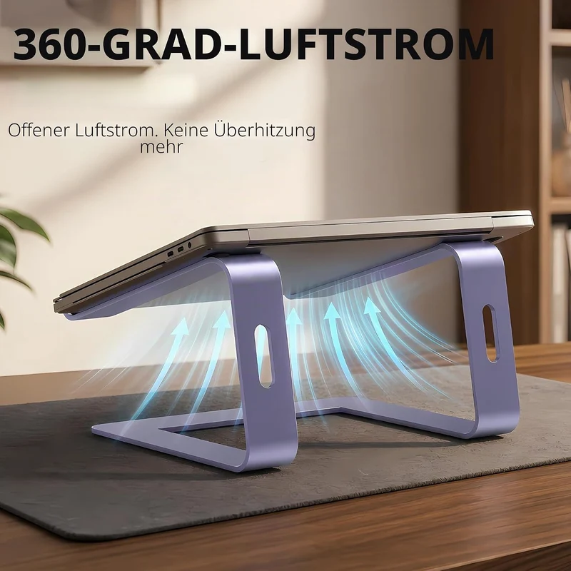 Orionstar Laptop-Ständer aus Aluminium, kompatibel mit Mac MacBook Air Pro 10 bis 15,6 Zoll Notebook