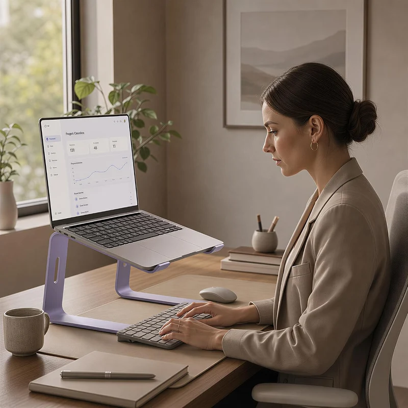 Orionstar Laptop-Ständer aus Aluminium, kompatibel mit Mac MacBook Air Pro 10 bis 15,6 Zoll Notebook