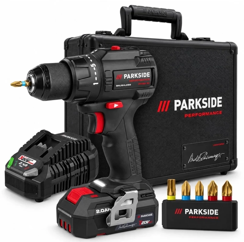 PSIDE Angebot für PARKSIDE PERFORMANCE® 20 V Akku-Bohrschrauber PABSP 20 Li inkl. Akku (2Ah) und Lad