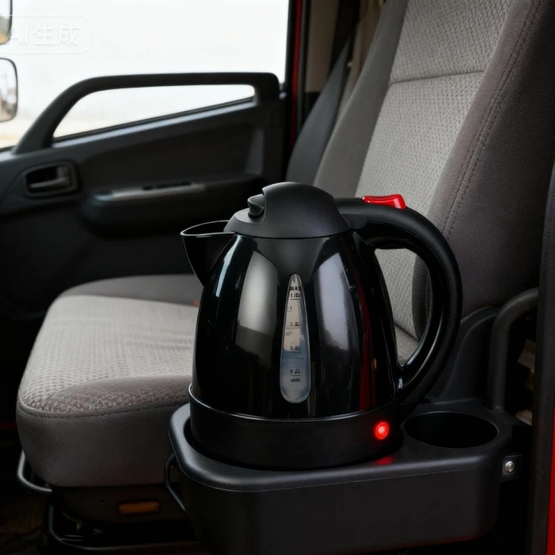 24V-Wasserkocher für LKW und Wohnmobil, 1L tragbarer Reise-Wasserkocher mit tropffreiem Ausguss, Sch