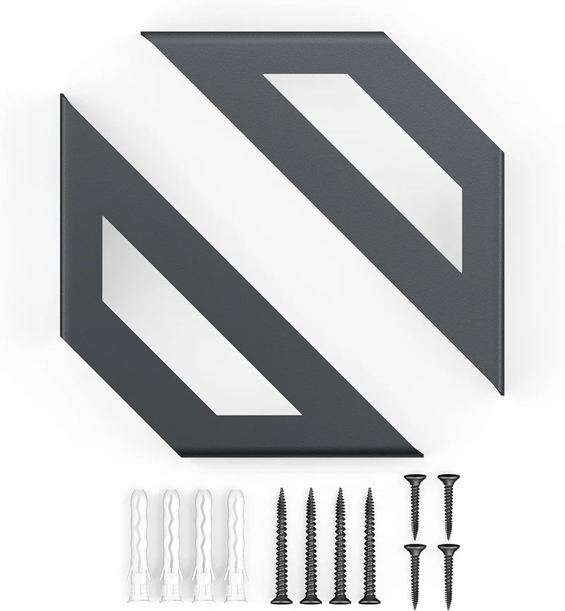 Sossai Regalträger 2er Set GSHR Truss 120x120 mm aus Stahl – Wandhalterung Regalwinkel für Regalbret