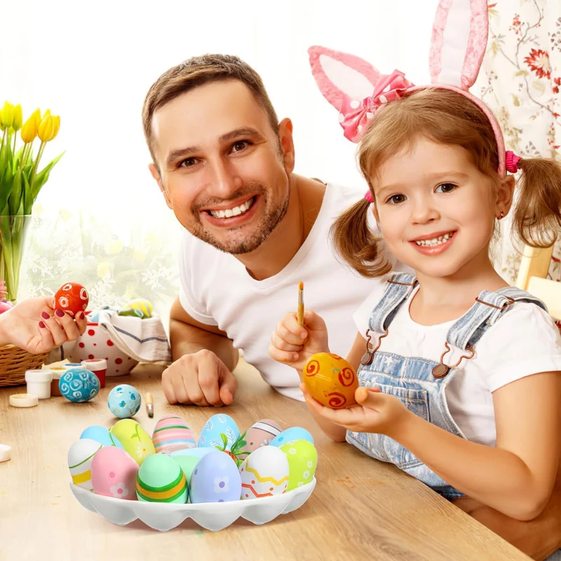 Homoyoyo Keramik Eierablage Serviertablett für Gefüllte Eier Ostern Eierteller Multifunktional als K