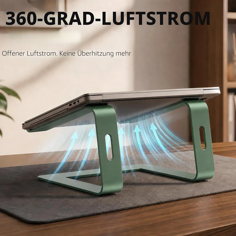 Orionstar Laptop-Ständer aus Aluminium, kompatibel mit Mac MacBook Air Pro 10 bis 15,6 Zoll Notebook