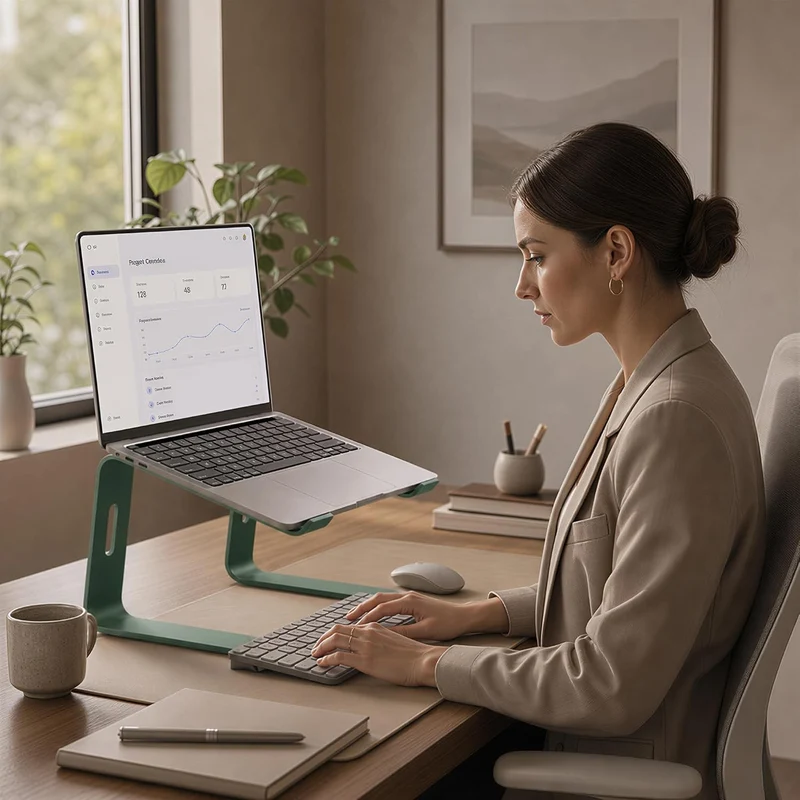 Orionstar Laptop-Ständer aus Aluminium, kompatibel mit Mac MacBook Air Pro 10 bis 15,6 Zoll Notebook