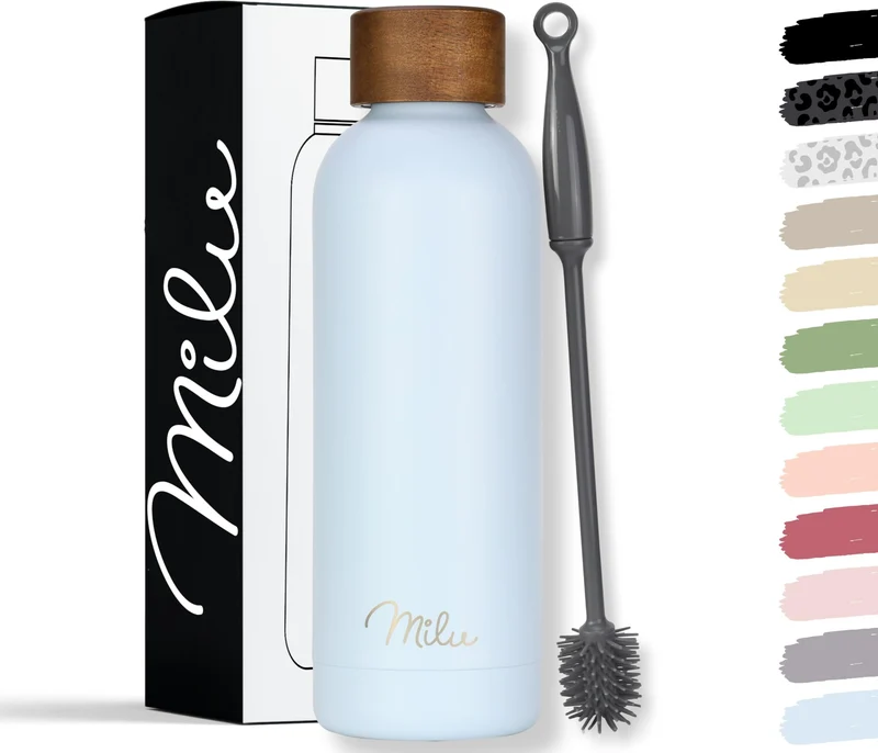 Milu Thermosflasche 750ml Isolierte Edelstahl Thermo Trinkflasche Thermoskanne Auslaufsichere Isolie