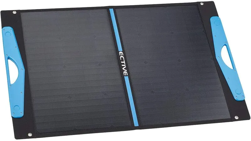 ECTIVE MSP 100 SunDock Solarpanel- 100W, 2xUSB, mobil, tragbar, faltbar, effizient, monokristallin S