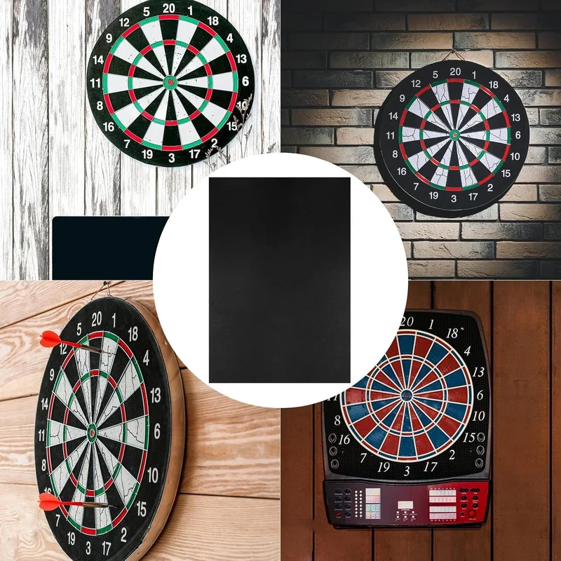 Dart Wandschutz | Dartboard Zubehör,Robuste Matte in Schwarz Für Erwachsene Zuhause Spielebereich Bü