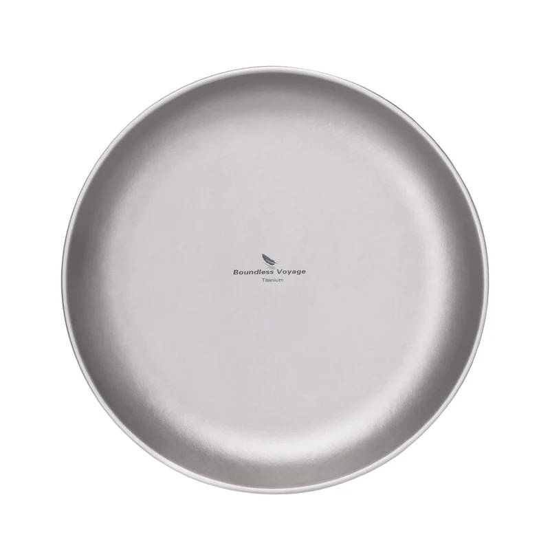 Boundless Voyage Ultraleicht Camping Titan Pan Geschirrplatte mit Tragetasche Outdoor Titan Geschirr
