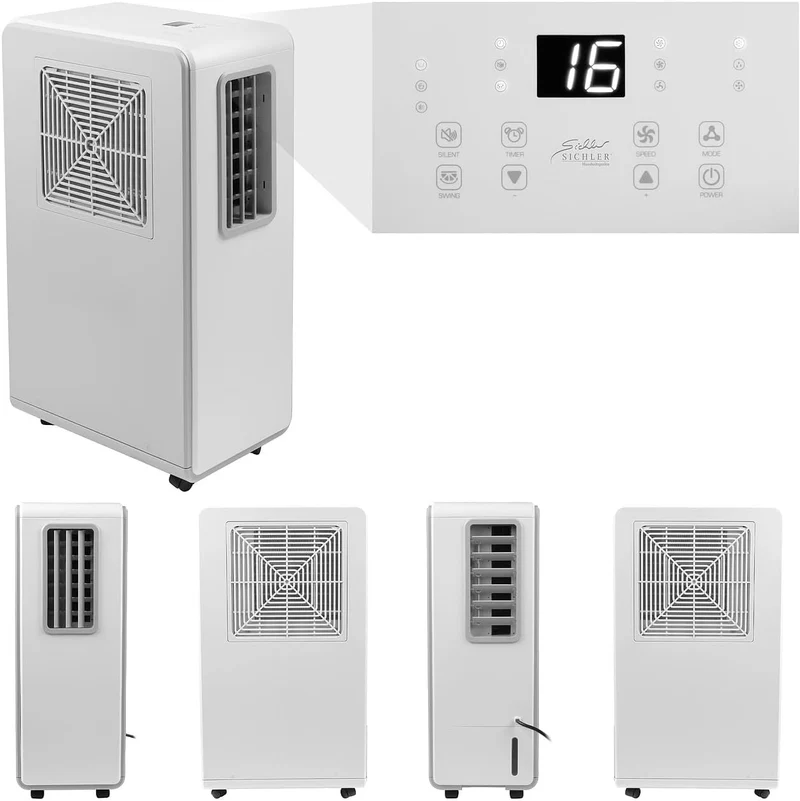 Sichler Haushaltsgeräte Air Conditioner: Mobile Klimaanlage ohne Abluftschlauch, 1.800 BTU/h, 500 W,