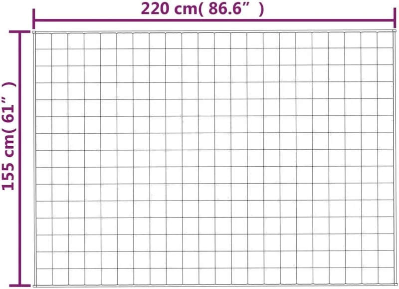 Generisch Gewichtsdecke 11 kg，Weighted Blanket mit Polyestergewebe. Weich und atmungsaktiv, Inkl. In
