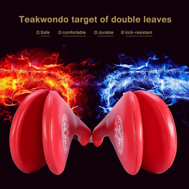 1 Pack Taekwondo Kick Pads, Flexible Kickboxing Striking Target Pads Kicking Target Pads Double Stri