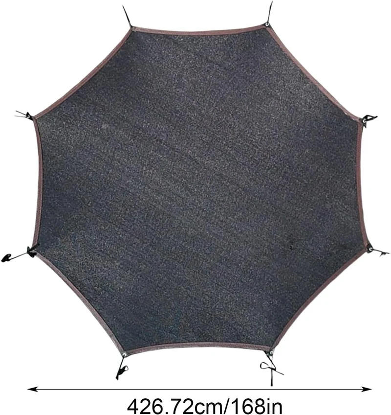 Trampolin Sonnenschutz Abdeckung - Ø 143 243 305 366 427 cm Trampolin Sonnenschutznetz, UV-Resistent