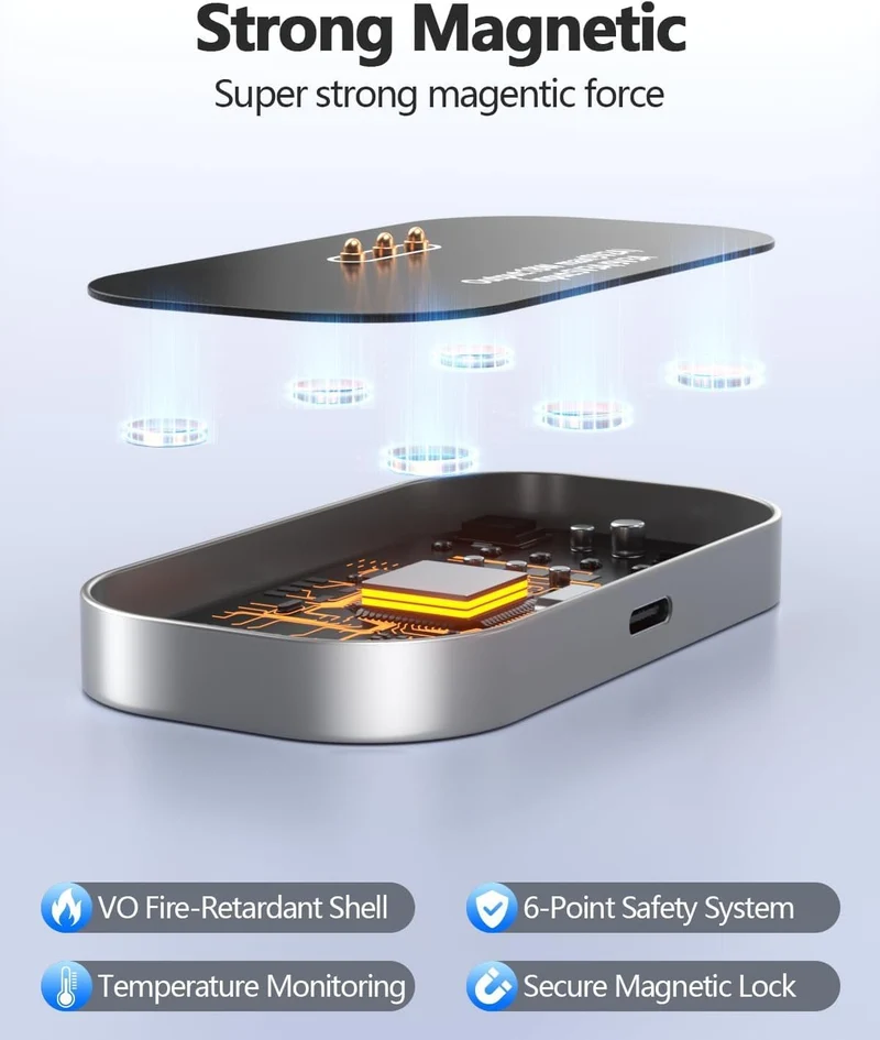 Magnetisches drahtloses Ladegerät für iPad Pro 11 (1./2./3./4.) & iPad Air 11 (M2/M3) & iPad Air 10.