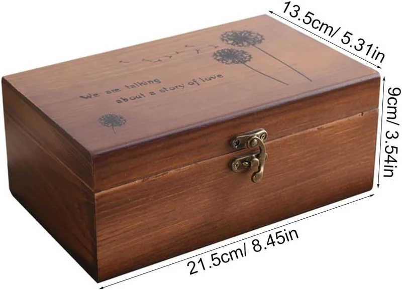 Zerodeko Holz Nähkästchen mit Mehrlagigen Fächern Aufbewahrungsbox für Nähzubehör und Kleinigkeiten