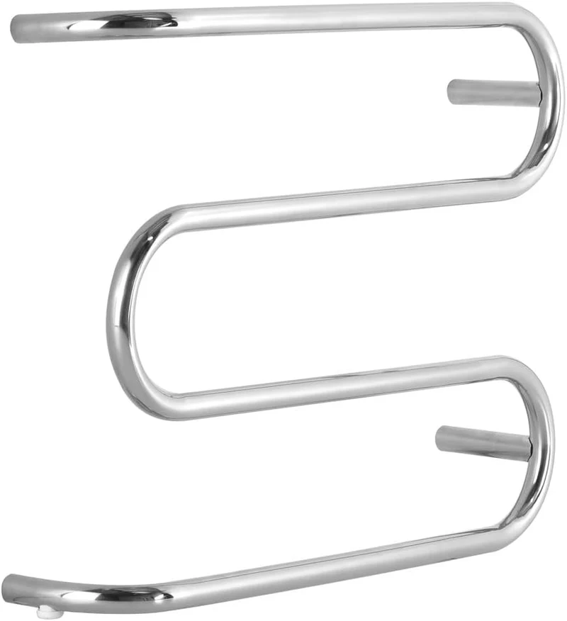 Umbrien Handtuchhalter aus Edelstahl, trocken und elektrisch, beheizt, 380 x 500 mm, hochglanzpolier
