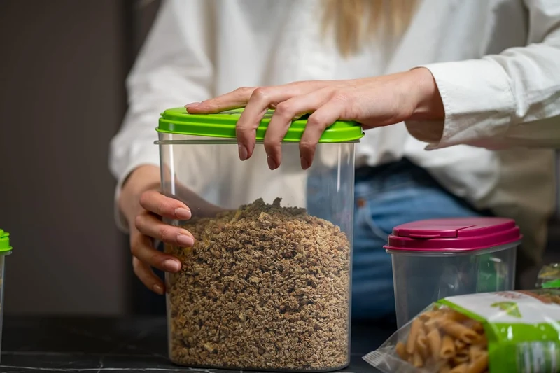 MiraHome Schüttdose für Müsli 2L 3er Set Grün – Vorratsdosen mit Deckel luftdicht – Frischhaltedosen