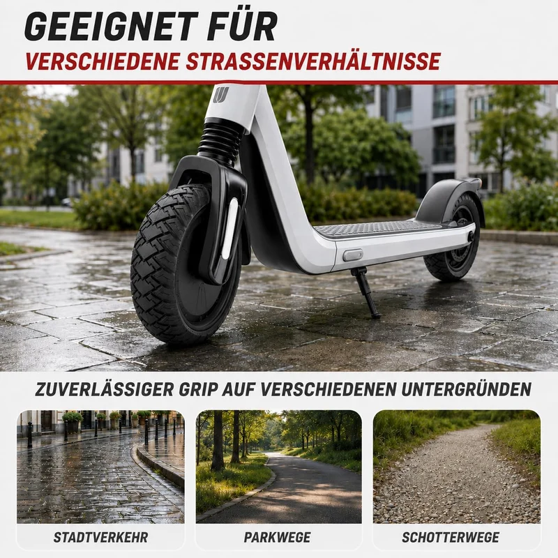 COASTA 80/65-6 Solide Reifen,10x3.0 Zoll Off Road E Scooter Reifen, 255 x 80 Reifen Vollgummi für Ku
