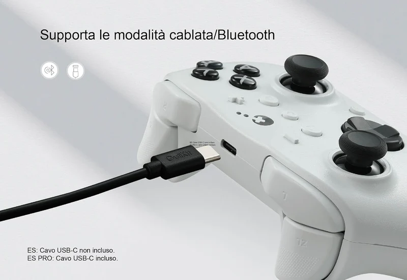 GuliKit ES PRO Wireless PC Gaming Controller für Switch 1/2, Windows/Android/Mac/Steam Deck mit 3,25