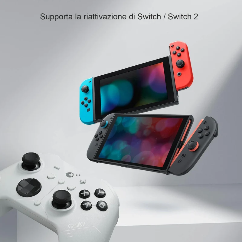 GuliKit ES PRO Wireless PC Gaming Controller für Switch 1/2, Windows/Android/Mac/Steam Deck mit 3,25