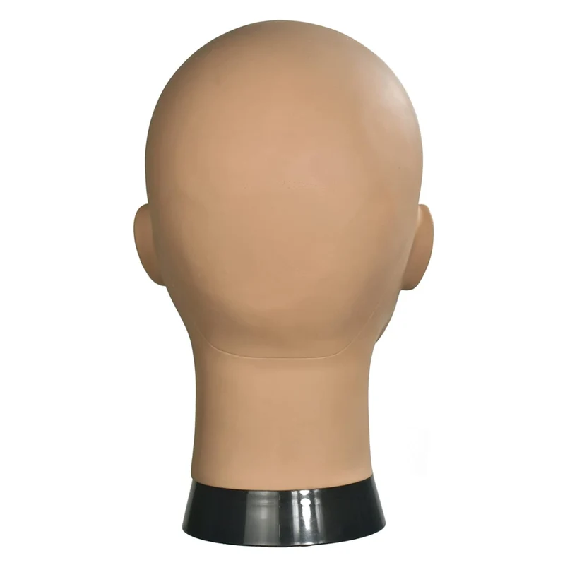 Afro Bald Mannequin Head Professional Cosmetology Wig Training Head for Wig Making and Display Hat G