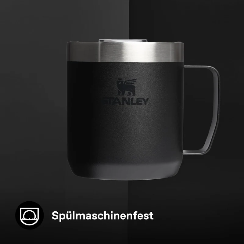 STANLEY Classic Legendary Camp Mug Thermobecher 354 ml - Hält 1.5 Stunden Heiss - 3 Stunden Kalt - B