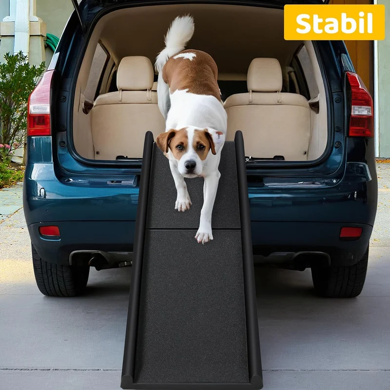 MAMIZO Hunderampe Klappbar, Hundetreppe, Hundeautorampe Anti-Rutsch für SUV, Kofferraumrampe für Hau