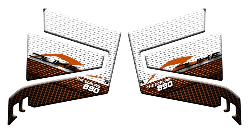 Paraserbatoio.it Aufkleber mit 3D-Effekt, Tankschutz aus Harz, kompatibel mit KTM Duke 890 Racing, S