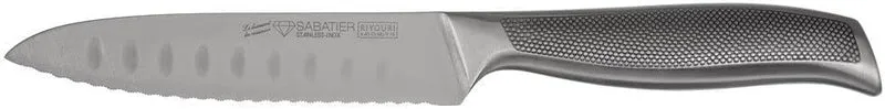 Riyouri Messerblock – 5-teilig – natürliches Eichenholz/Edelstahl – orientalisches Design – mit ruts