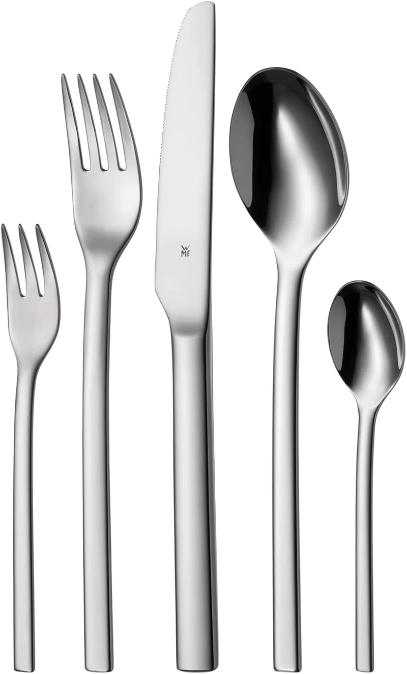 WMF Set 2-teilig Tavira Besteck Set 12 Personen, 60-teilig, Monobloc-Messer, Cromargan Edelstahl pol