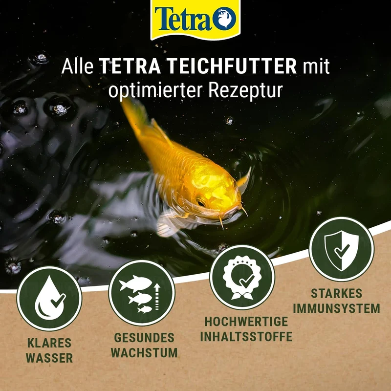 Tetra Pond Sticks - Fischfutter für alle Teichfische, unterstützt gesunde Fische und klares Wasser i